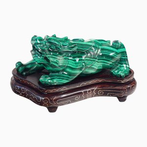 Chinese Malachite Guardian Lion