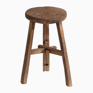 Vintage Round Stool, 1920
