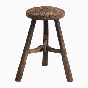 Vintage Primitive Stool, 1920