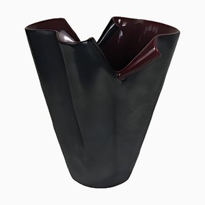 Mid-Century Red Vase by Fernand Elchinger, 1950s