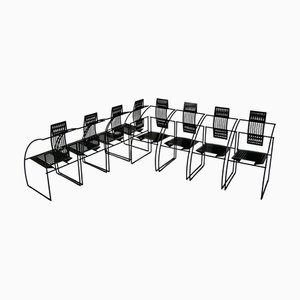 Dining Chairs by Mario Botta for Alias, 1980s, Set of 8
