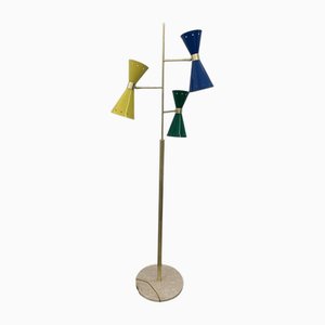 Floor Lamp with 3 Adjustable Cones from Stilnovo, Italy, 1950s
