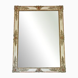 Large Antique Overmantle Wall Mirror, 19th Century