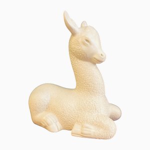 Alpaca de cerámica de Giovanni Gariboldi para Richard Ginori, años 20-40