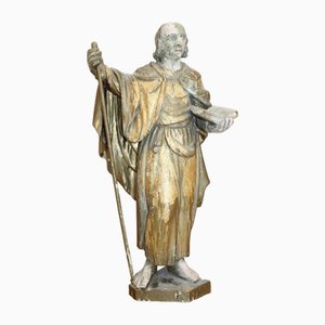 Figur eines Heiligen, 1800er, Holz