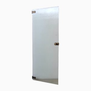 Single Swing Door in Frosted Glass, Italy, 1960s