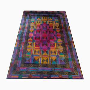 Geometric Italian Woolen Rug by Missoni for T&J Vestor, 1980s