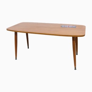 Nordic Coffee Table in Teak Ceramic, 1960s