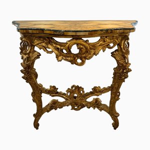 Roman Console with Marble Top, 1700s