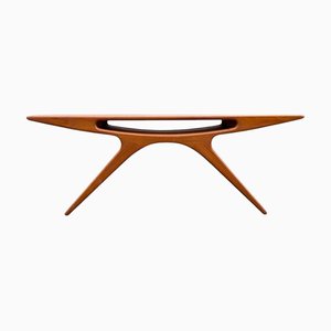 Table Basse Smile en Teck par Johannes Andersen pour CFC Silkeborg, 1950s