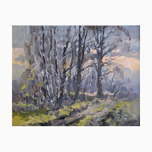 Edgars Vinters, Spring Mood, 1989, Oil on Cardboard
