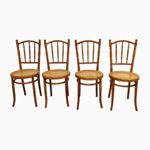 Vintage Bistro Chairs, 1950s, Set of 4