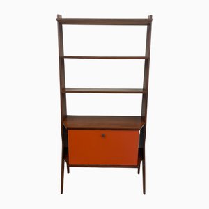 Libreria con anta a ribalta, anni '60