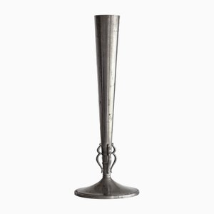 Swedish Art Deco Pewter Trumpet Vase from GAB Guldsmedsaktiebolaget, 1935