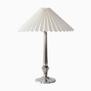 Lampe de Bureau Art Déco en Étain par Just Andersen, Danemark, 1930s