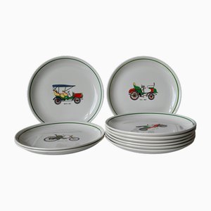 Vintage Car Plates by Orchies, Set of 10