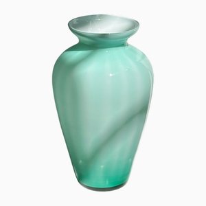 Cristal de Murano en forma de remolino de leche de Gruppo Vittorio, años 80