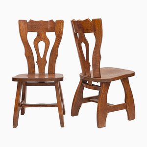 Chairs by Guillerme et Chambron, 1950s, Set of 6