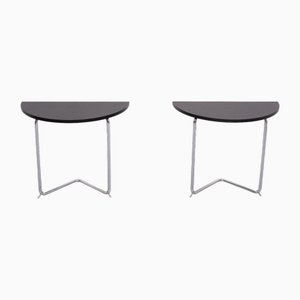 Bauhaus Crescent Tables, 1930s, Set of 2