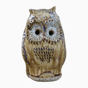 Glazed Stoneware Owl by Judy Taylor, 1950s