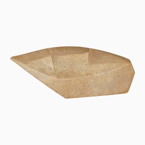 Escultura de piedra abstracta estilo antroposófico, años 70