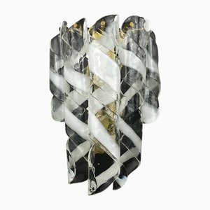 Lámpara de pared Torciglioni de Murano vintage de Avmazzega, Italia, años 70