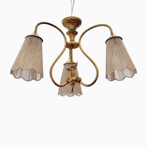 Lampada Grace vintage in ottone di Ystad Metall, Svezia, anni '30
