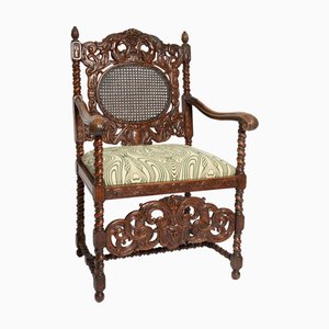 French Armchair in Walnut, 1680