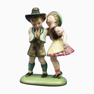 Ceramic Children by Stephan Dakon for Keramos, Austria, Early 20th Century