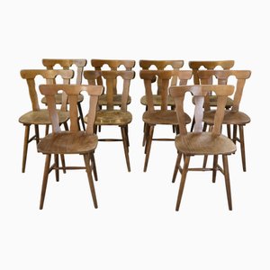Vintage Baumann-Style Bistro Chairs, 1960s, Set of 10