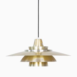 Lampada a sospensione vintage in alluminio di David Mogensen per Superlight, anni '80