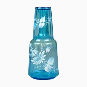 Antike Wasserkaraffe mit Glas, 2 . Set