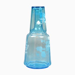 Antike Wasserkaraffe mit Glas, 2 . Set