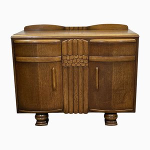 Credenza Art Deco in quercia, Regno Unito, anni '50