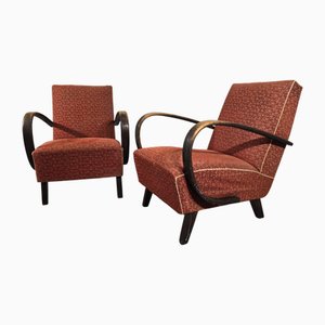 Vintage Sessel von Jindrich Halabala, 1940er, 2er Set