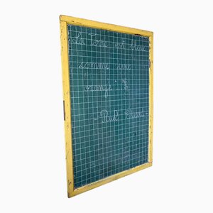 Tableau Scolaire Recto-Verso Vintage en Bois, 1950s