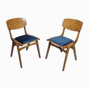 Set of Vintage Polish Boomerang Chairs, 1960s
