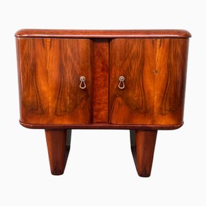 Art Deco Style Bar Cabinet in Walnut Root, 1930s