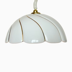 Lampada a sospensione vintage in ceramica attribuita a Tommaso Barbi, Italia, anni '70