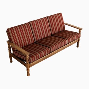 Brutalistisches Sofa aus Eiche von Henning Kjærnulf, 1960er