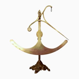 French Brass Fabric Scale, Besson Paris, 1800s
