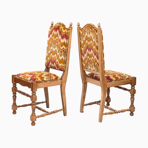 High Chairs in Missoni Fabric, 1950, Set of 6