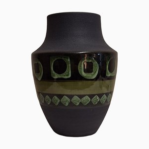 Model 129 23 Vase in Ceramic with Green-Grey Decor from Dümler & Breiden, Germany, 1970s