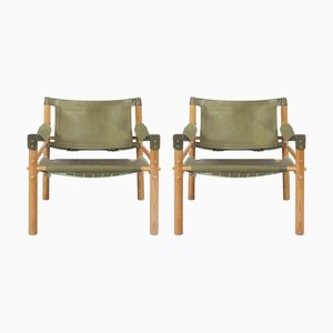 Vintage Scirocco Safari Sessel von Arne Norell für Arne Norell Ab, 1960er, 2er Set