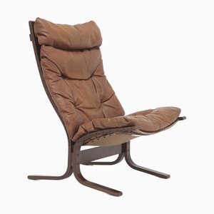 Vintage High-Back Siesta Chair by Ingmar Relling for Westnofa Norway, 1960s