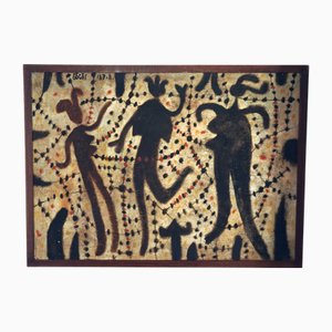 Ferenc Gögös, Figures, 1967, Öl auf Leinwand