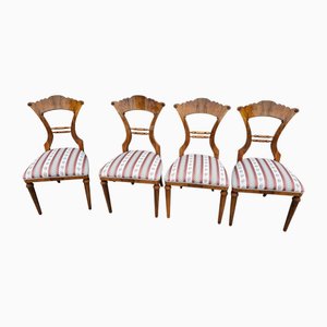Sedie Biedermeier, 1830, set di 4