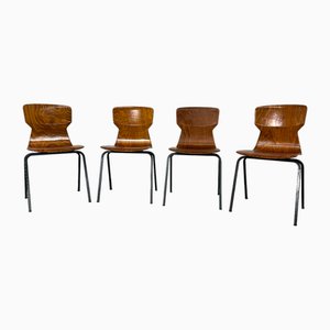 Mid-Century Industrial Modern Chairs from Eromes, 1960s, Set of 4