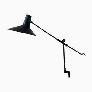 Mid-Century Italian Brass Clamp Desk Lamp attributed to Vittoriano Vigano