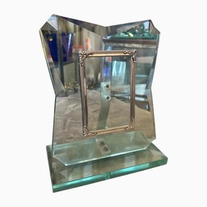 Cadre pour Photo Mid-Century Moderne en Verre Verde Nilo, 1950s